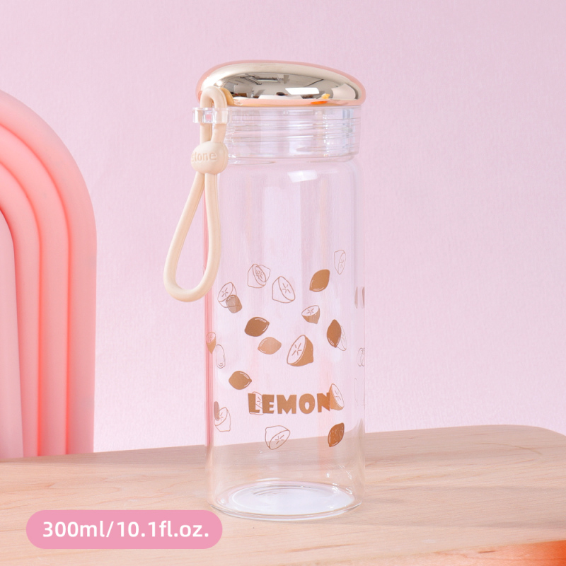 كوب زجاجي أنيق سلسلة الفواكه