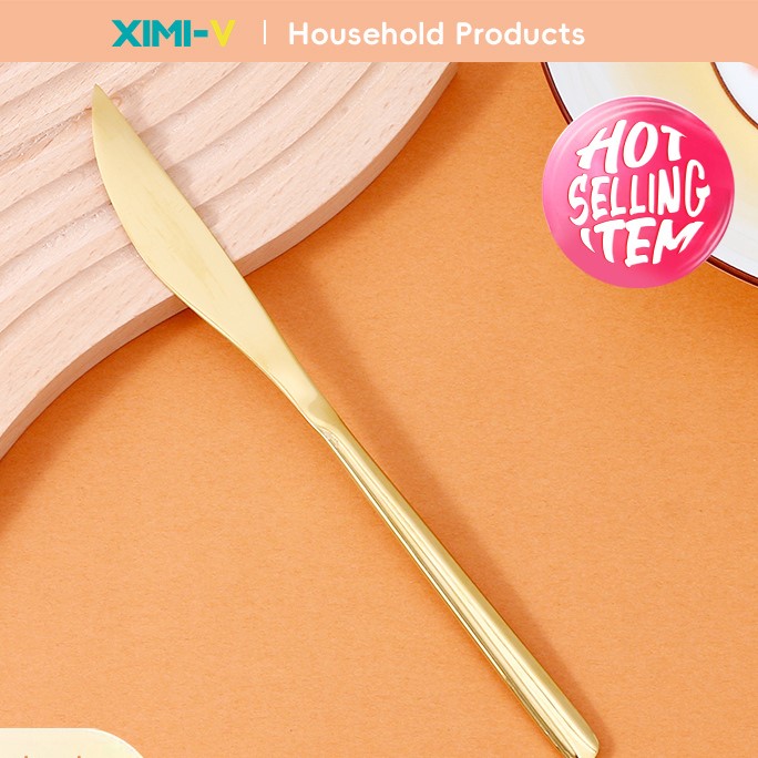 سكين سلسلة مطلية بالذهب (ذهبي)