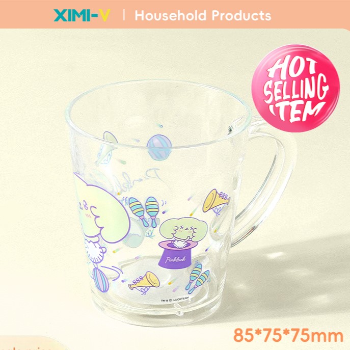 أكواب مضمضة على شكل جرو صغير (شفافة)