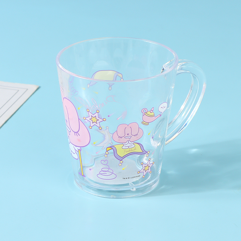 أكواب مضمضة أرنب وردي (شفافة)