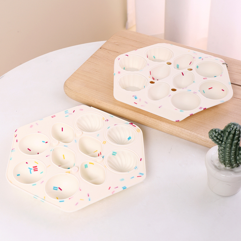 مجموعة قوالب شوكولاتة سيليكون (10 تجويفات) (قطعتان)