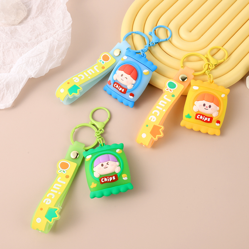 سلسلة مفاتيح رقائق البطاطا الحلوة