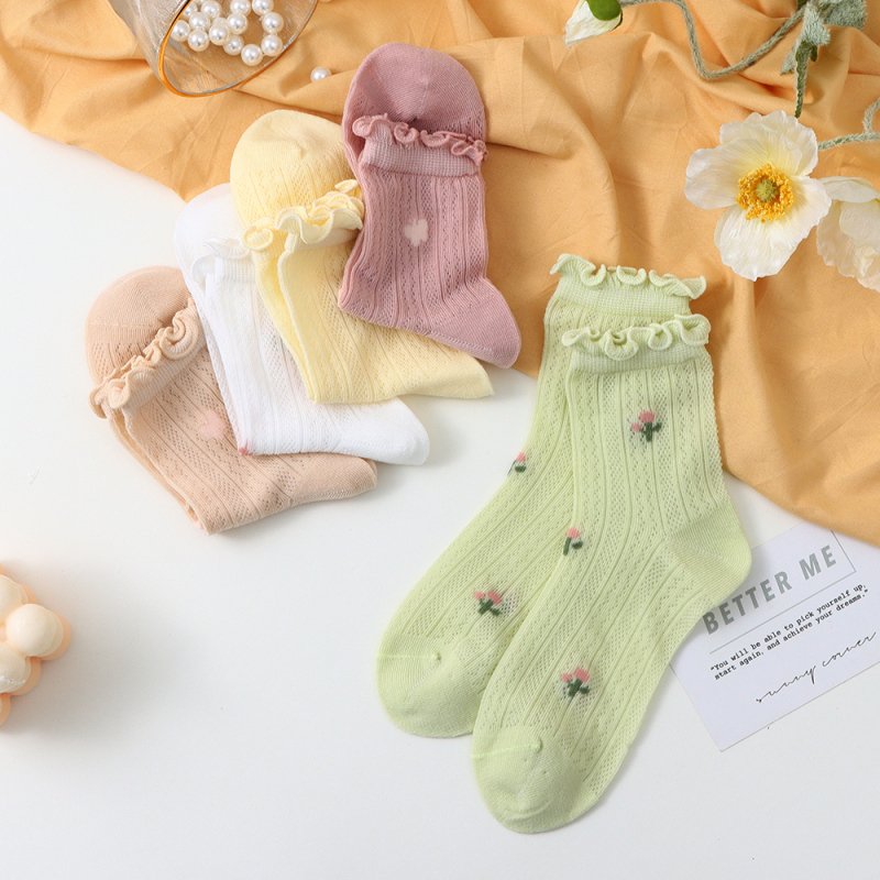 جوارب بكشكش جاكار فاخرة للبنات عمر 9-12 سنة (قطعتان)