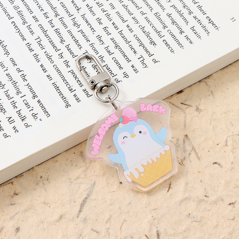 سلسلة مفاتيح أكريليك بطريق الكيك سلسلة الحلويات