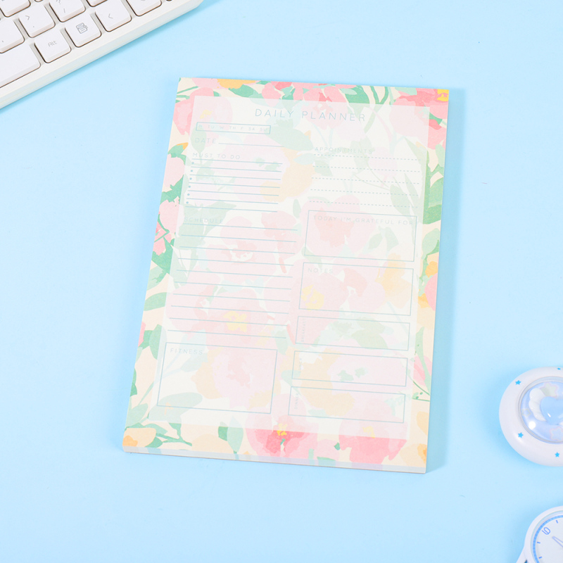 مفكرة يومية بتصميم لغة الزهور – A5