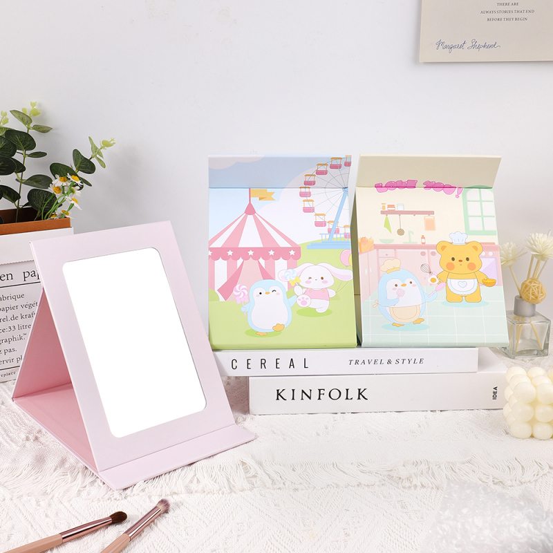 مرآة طاولة صغيرة قابلة للطي من سلسلة الحلويات