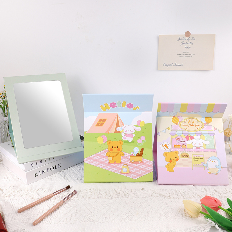 مرآة طاولة كبيرة قابلة للطي من سلسلة الحلويات