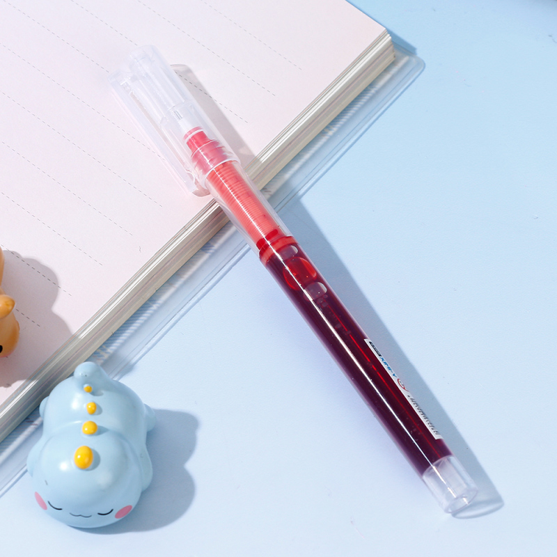 قلم جل سائل أساسي أحمر 0.5 مم