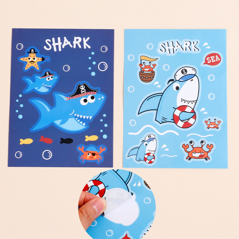 ملصقات دفتر يوميات إبحار القرش