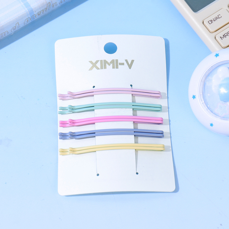 مشابك شعر أساسية ملونة شائعة 10 قطع