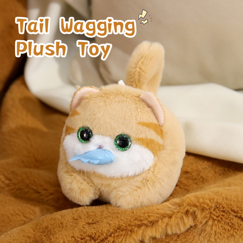 لعبة قطة تهز الذيل (أصفر)