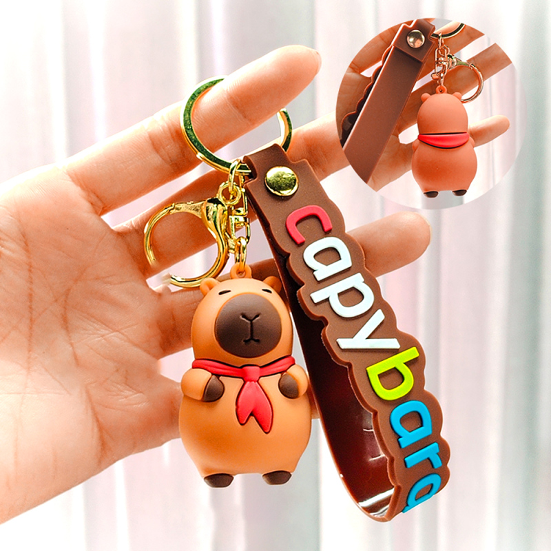 سلسلة مفاتيح وشاح أحمر سلسلة الكابيبارا