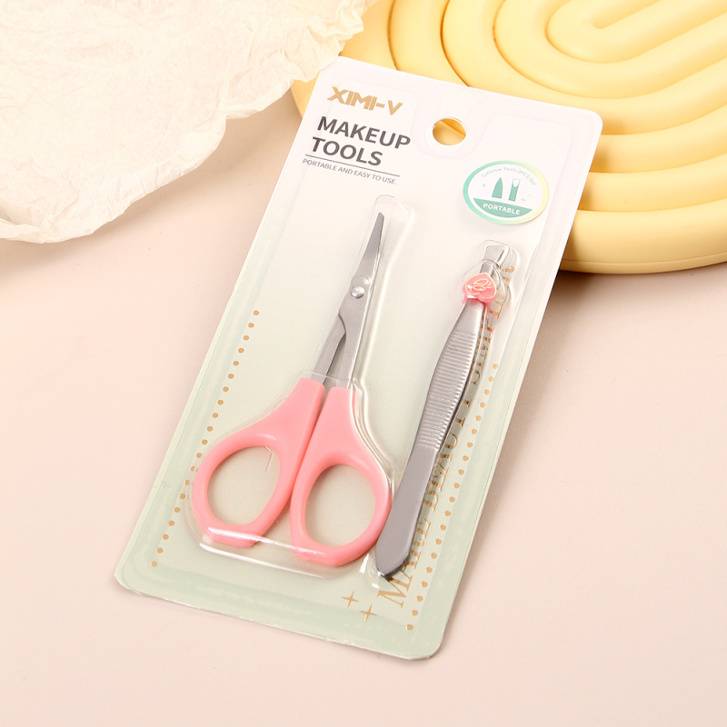 مجموعة أدوات الحواجب سلسلة اللون الطبيعي 2 قطع / طقم