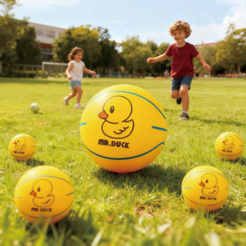 كرة نطاطة على شكل بطة صغيرة (أصفر)