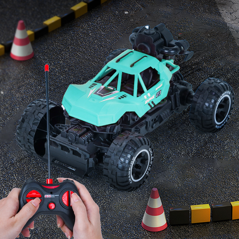 سيارة سباق طرق وعرة برذاذ بتحكم عن بعد لون أزرق