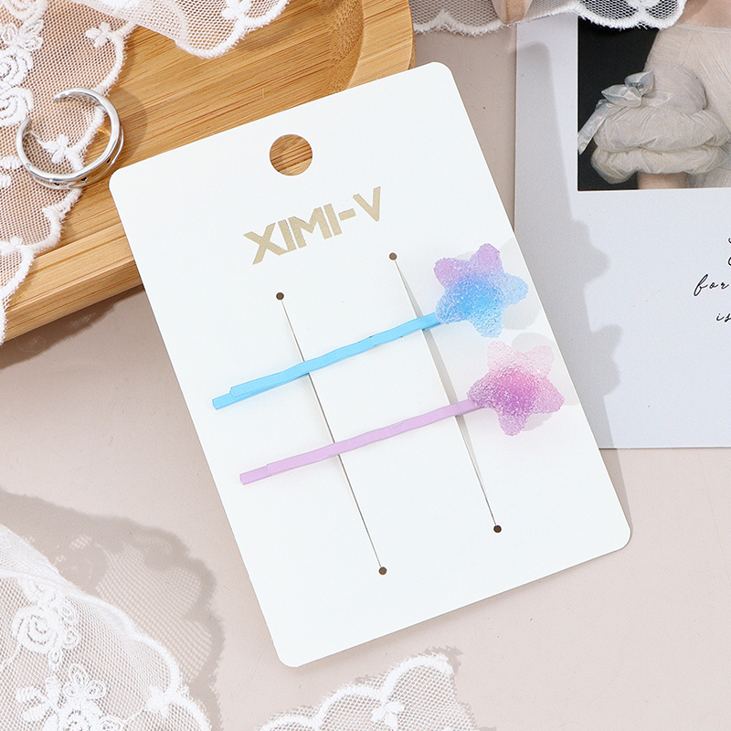 مشابك شعر نجوم جلي (متعدد الألوان)