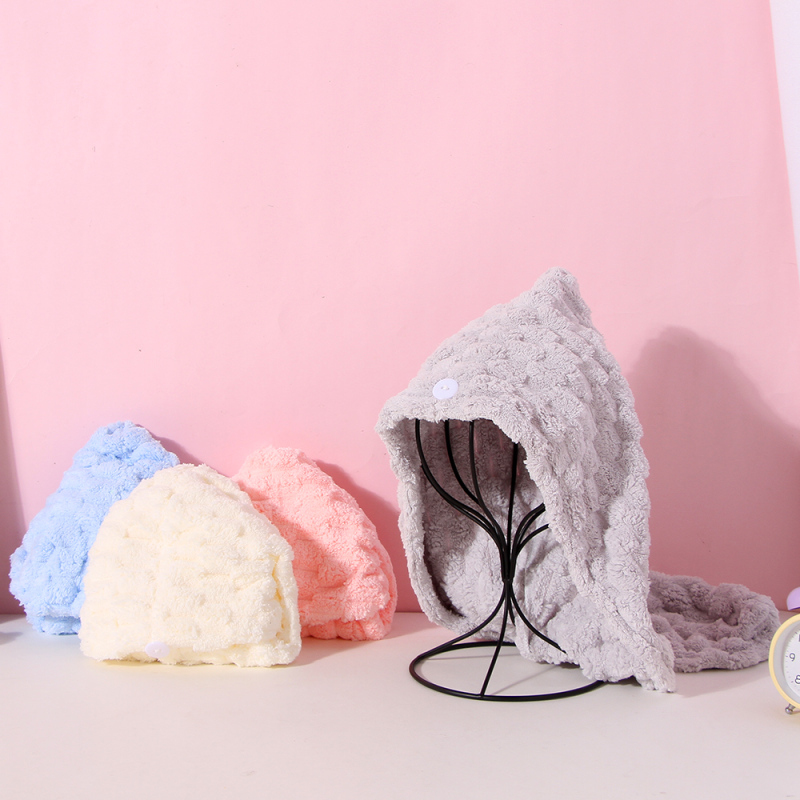 قبعة تجفيف الشعر بلون سادة منعش