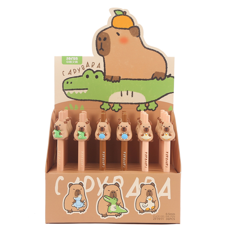 قلم قابل للسحب سلسلة الكابيبارا أسود 0.5 مم