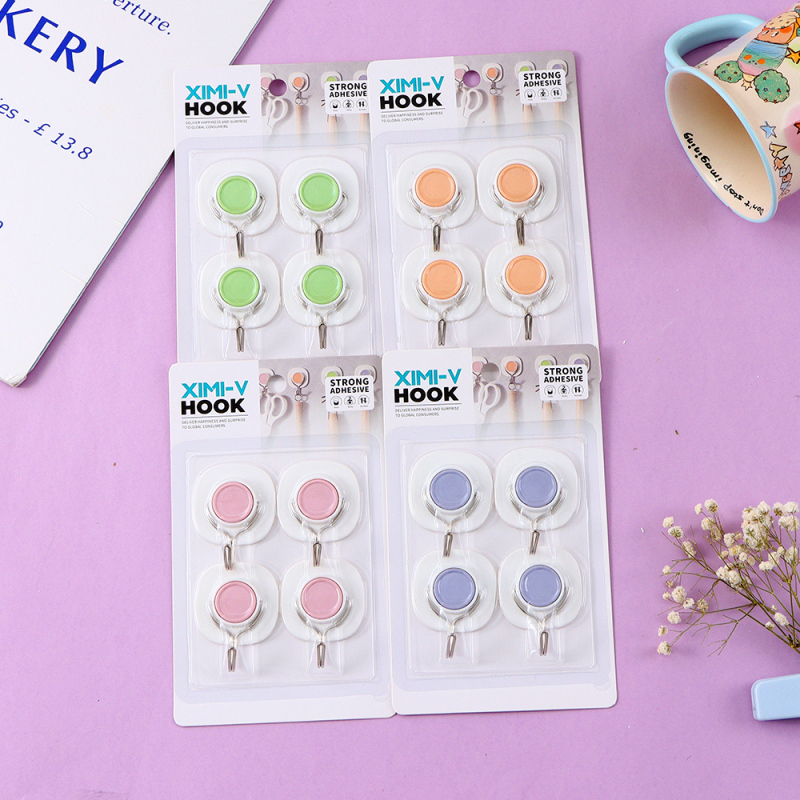 علاّقات مربعة بسيطة 4 قطع (ملون)