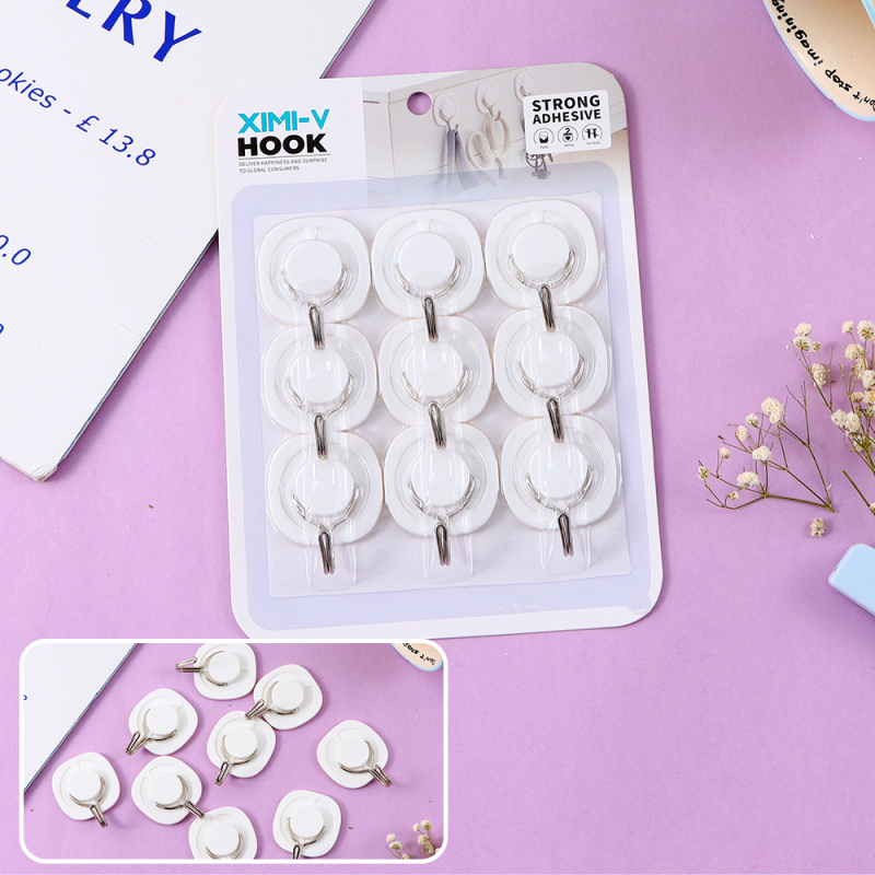 خطافات مربعة بسيطة بقيمة عالية (أبيض)