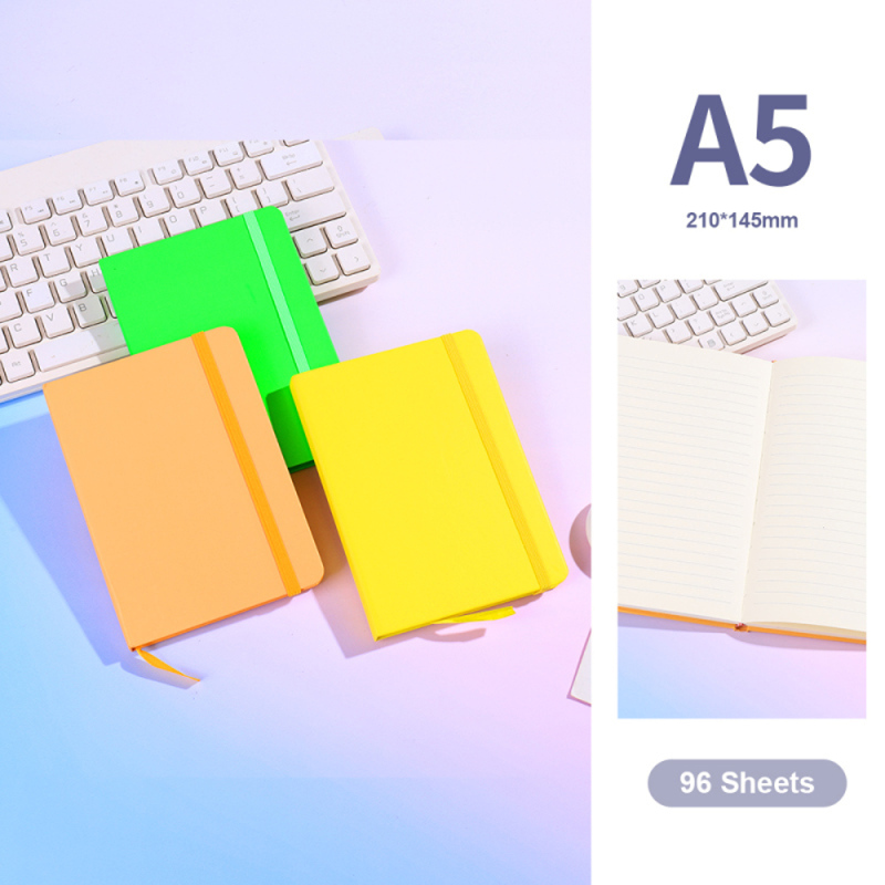 دفتر مبطن بألوان الدوبامين A5 النوع أ (96 ورقة)