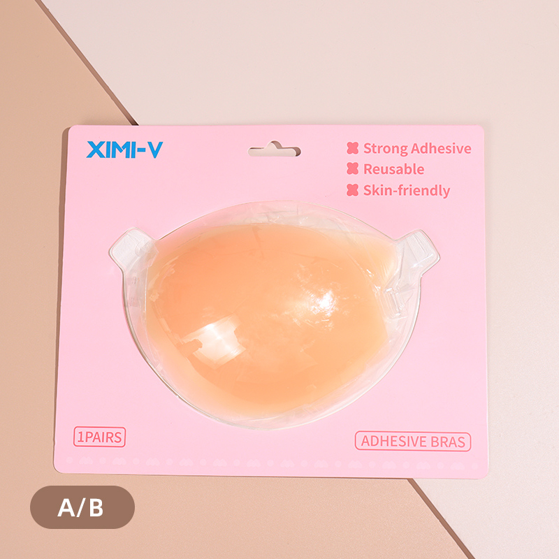 حمالة صدر سيليكون داعمة بلا ظهر بإغلاق أمامي مانعة للانزلاق (A/B) قطعة واحدة