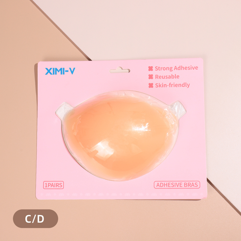 حمالة صدر سيليكون داعمة بلا ظهر بإغلاق أمامي مانعة للانزلاق (C/D) قطعة واحدة