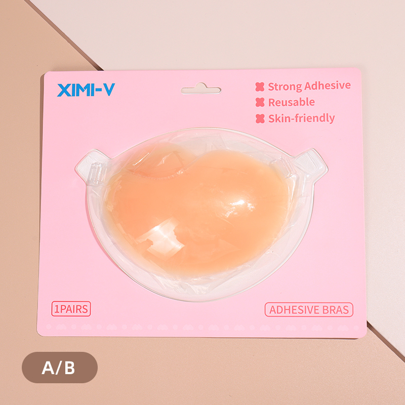 حمالة صدر سيليكون غير مرئية شكل مانجو بلا ظهر (A/B) قطعة واحدة
