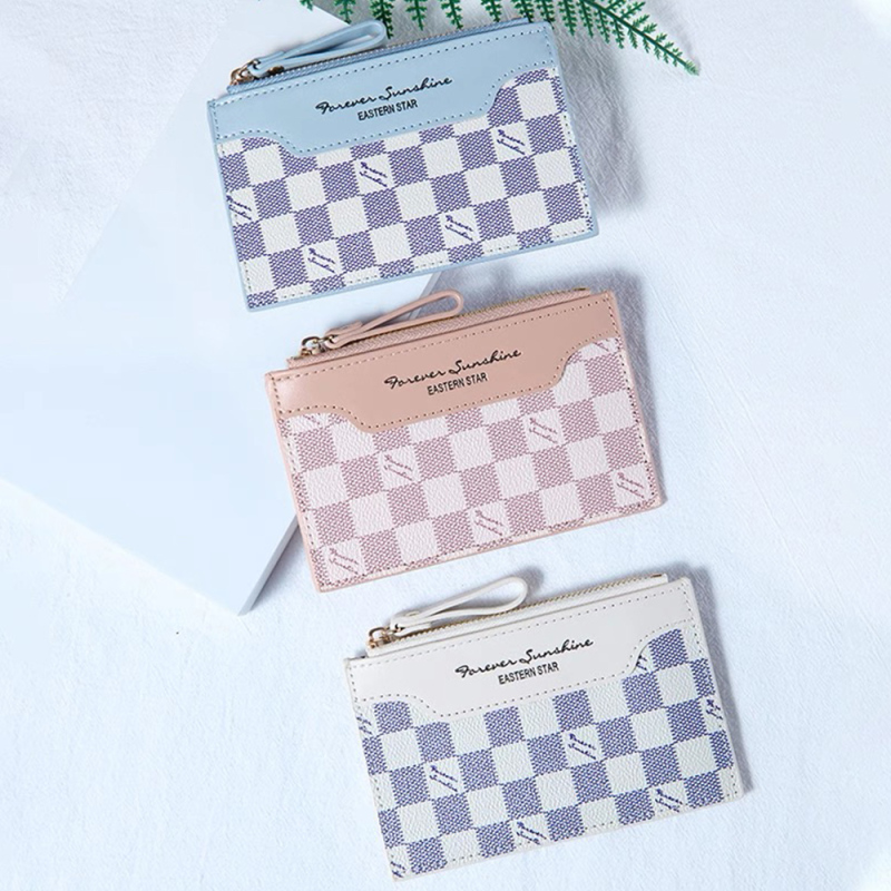 محفظة عملات متعددة الوظائف بنمط مربعات عصري