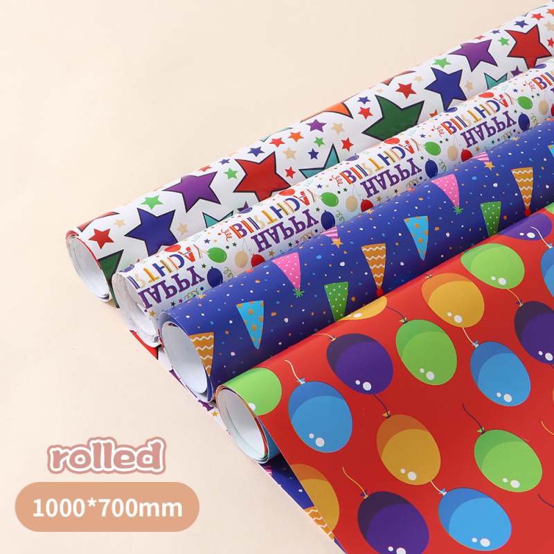 رول ورق تغليف حفلات سعيد 1000700 مم