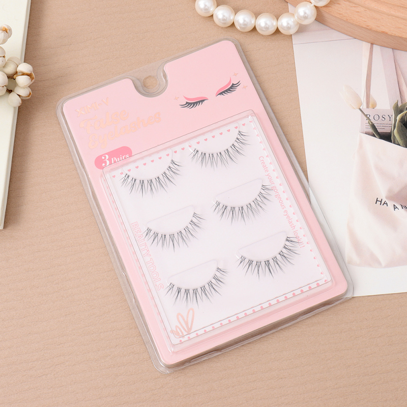 رموش صناعية طبيعية سلسلة Sweetheart ‏3 أزواج رقم 1#