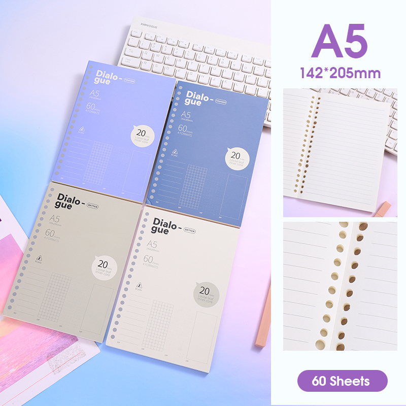 ورق تعبئة مفكوك سلسلة ملح البحر المنعش بتنسيقات صفحات متنوعة A5 عدد 60 ورقة