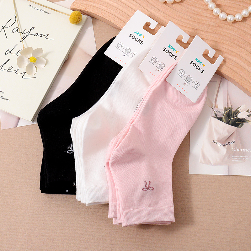 جوارب نسائية متوسطة الطول بعقدة أنثوية (3 أزواج)