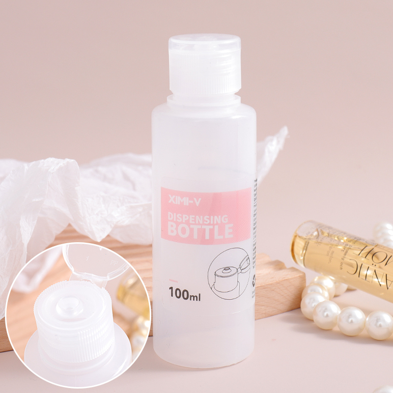 زجاجة توزيع قابلة للبرغي سلسلة السفر 100مل (أبيض)