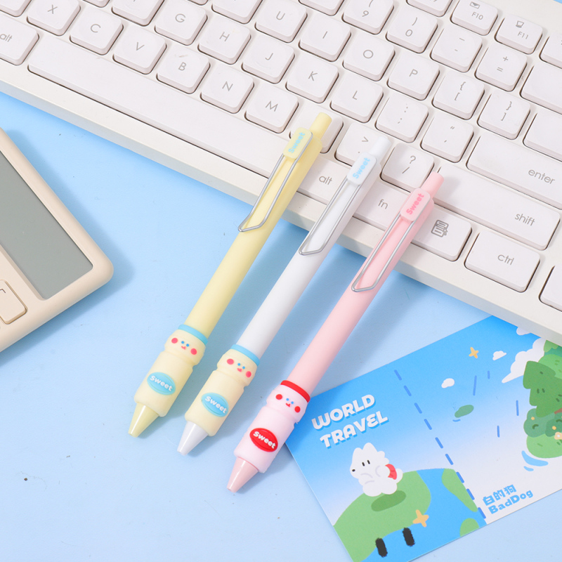 قلم جل زبادي حلو قابل للسحب أسود 0.5 مم