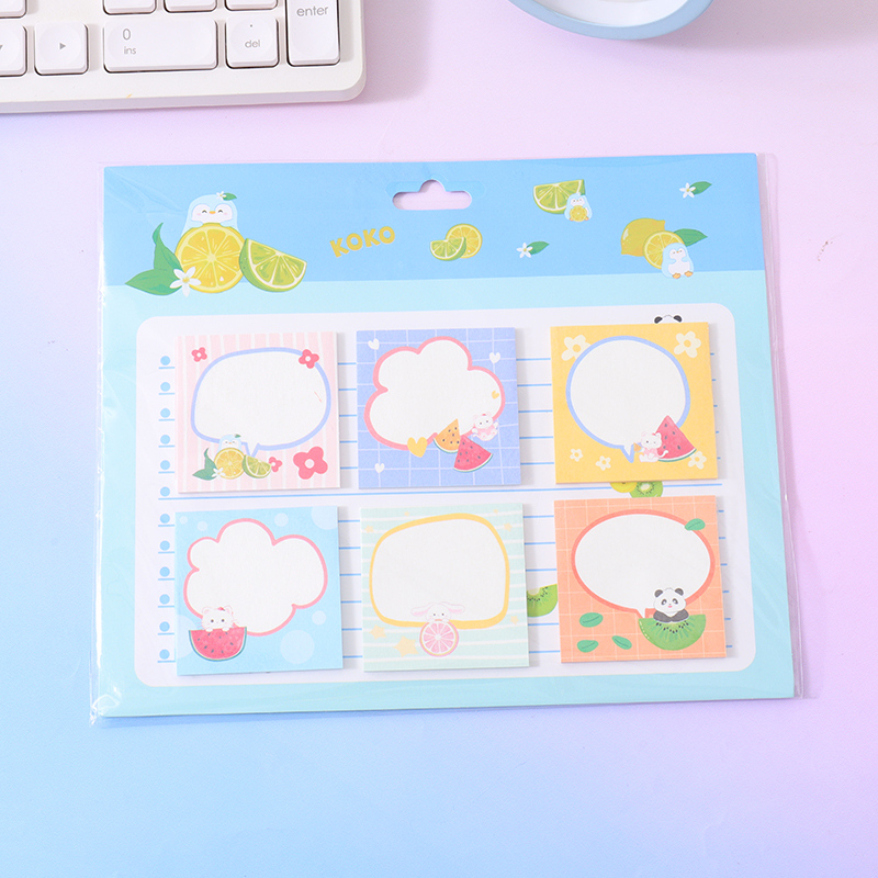 طقم ملاحظات سلسلة الفواكه الباردة 140 ورقة (أزرق)