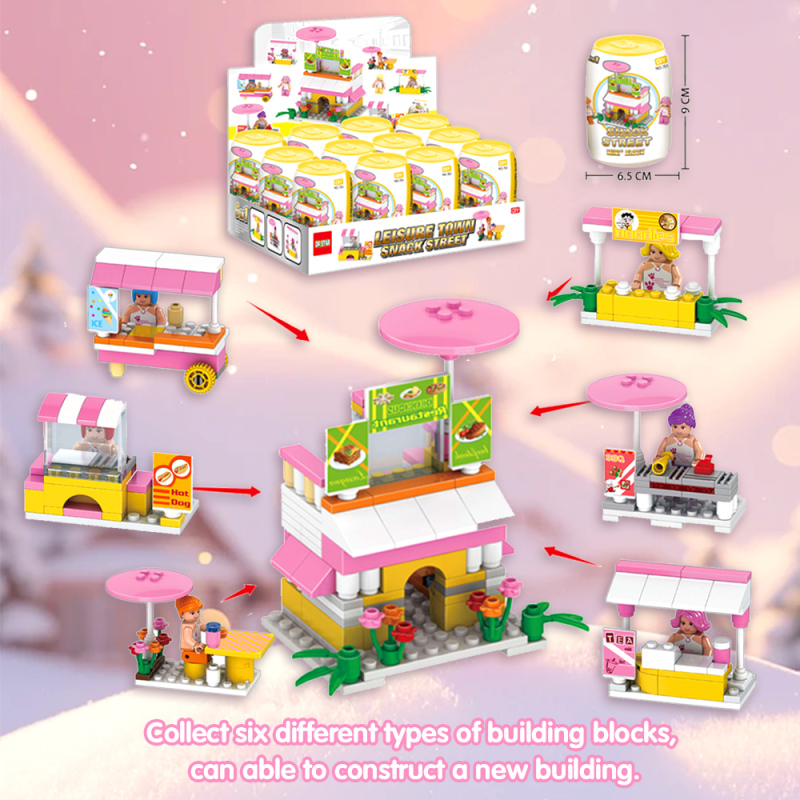 مكعبات تركيب سلسلة فندق العطلات 6 في 1