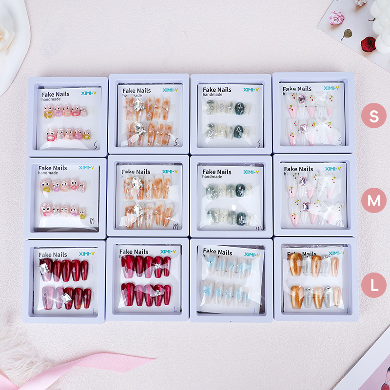 أظافر صناعية فاخرة مصنوعة يدويًا