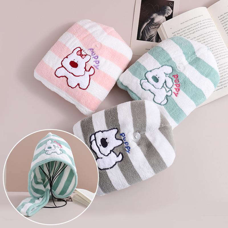 قبعة تجفيف الشعر سلسلة الجرو المخطط