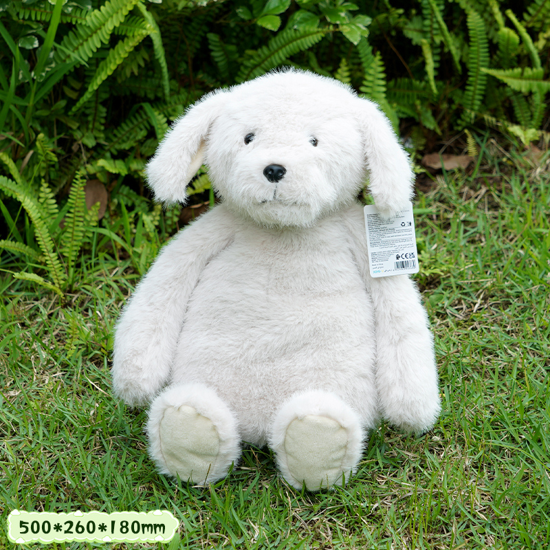 دمية لابرادور جالس ناعم حجم كبير ٥٠ سم