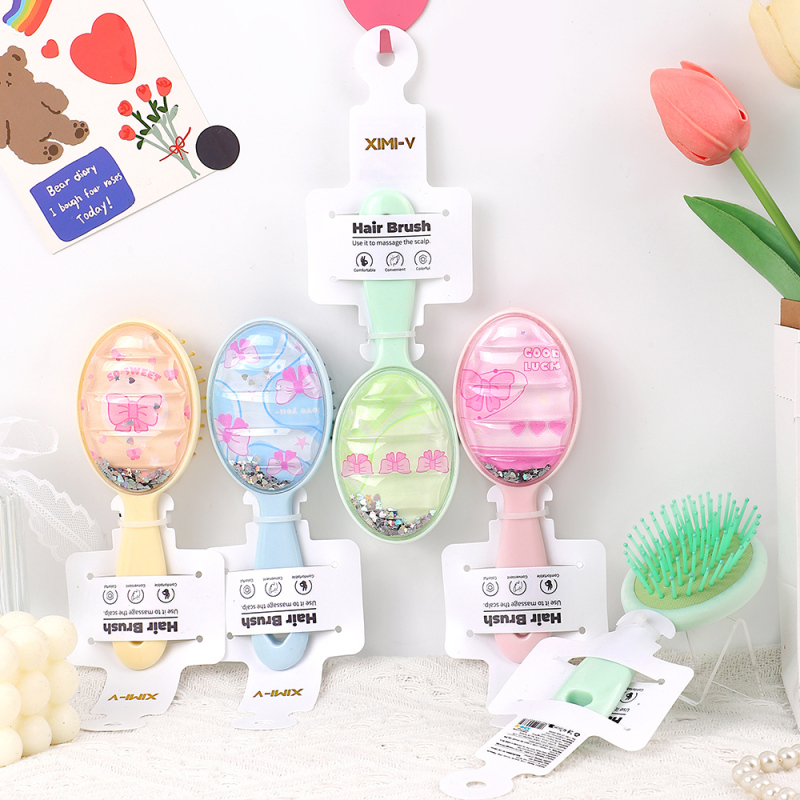 فرشاة شعر هوائية جليتر بشكل فيونكة ترندي