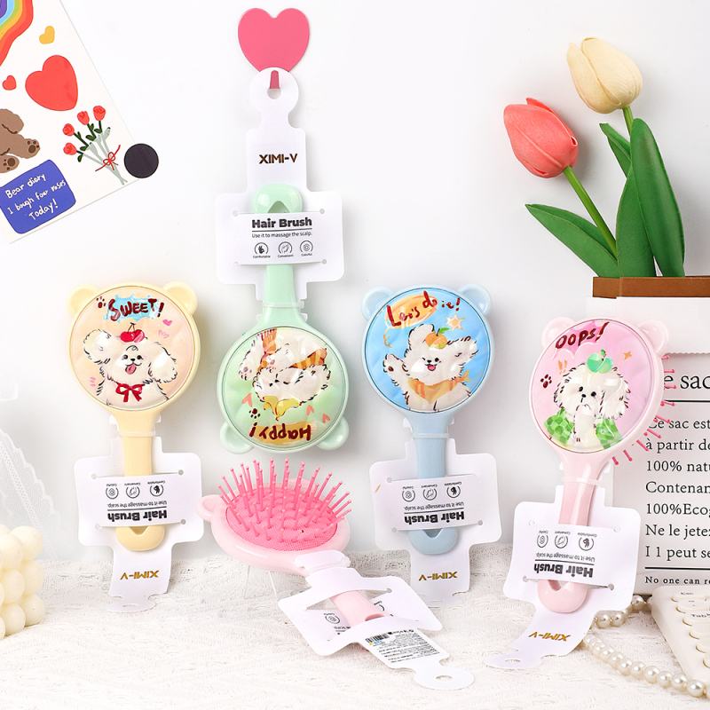 فرشاة شعر مضغوطة رأس جرو كرايون