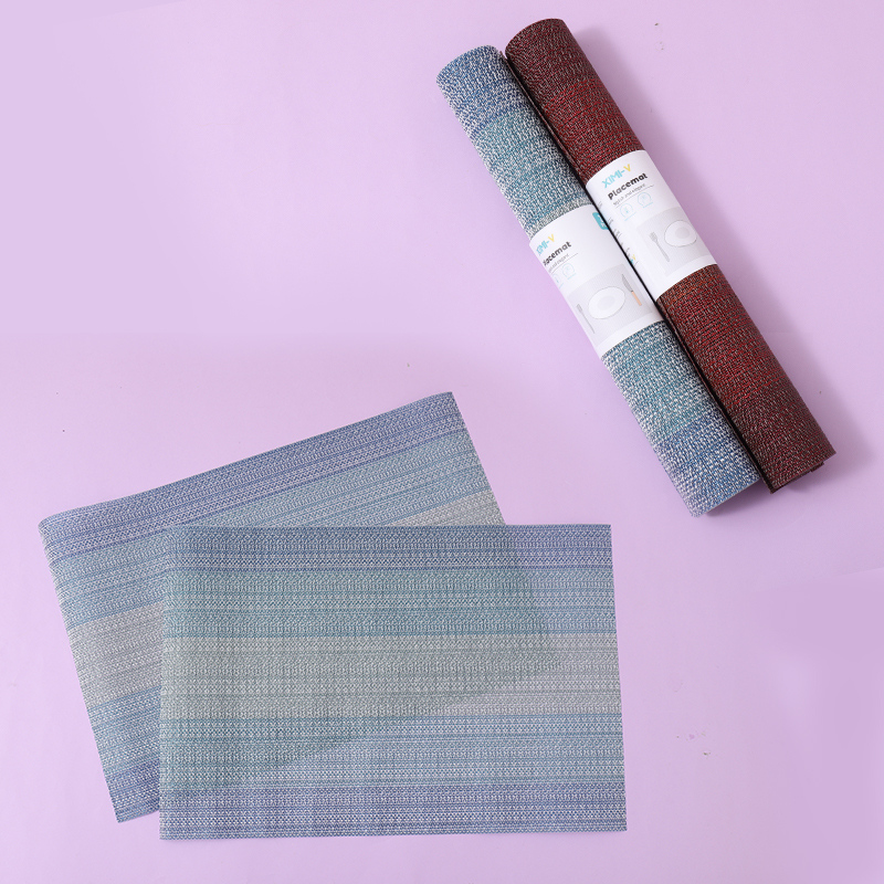 حصيرة بسيطة بتدرج لوني / قطعتان في اللفة