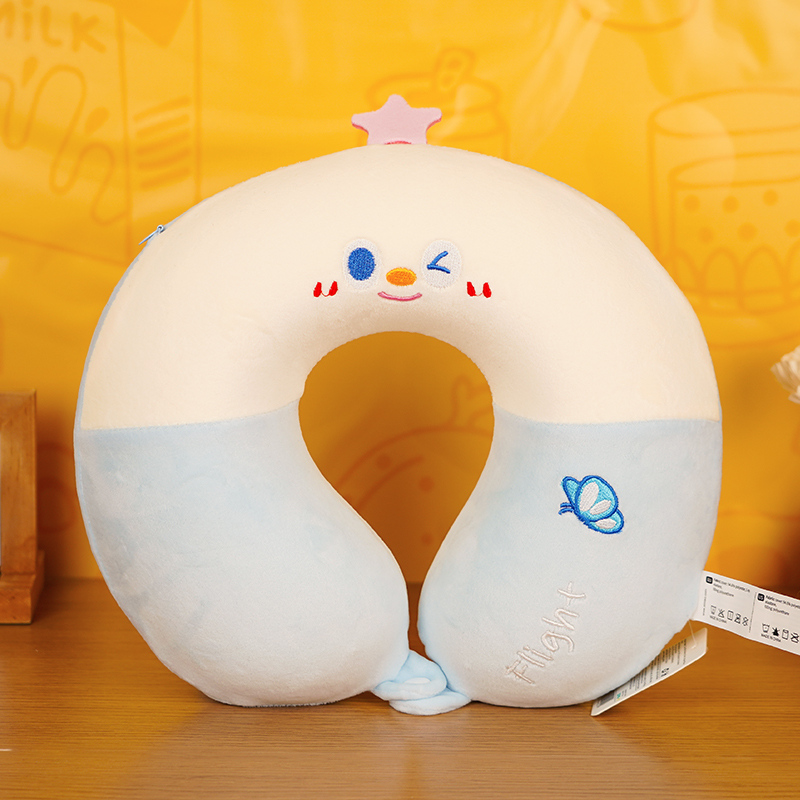 مخدة ذاكرة رغوية بلون أزرق فاتح