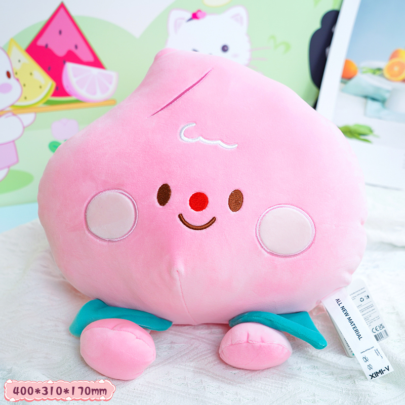 دمية خوخ محشوة من سلسلة الفواكه الباردة (متوسطة)