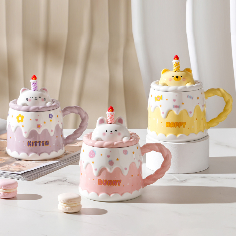 كوب سيراميك عيد ميلاد الحيوانات