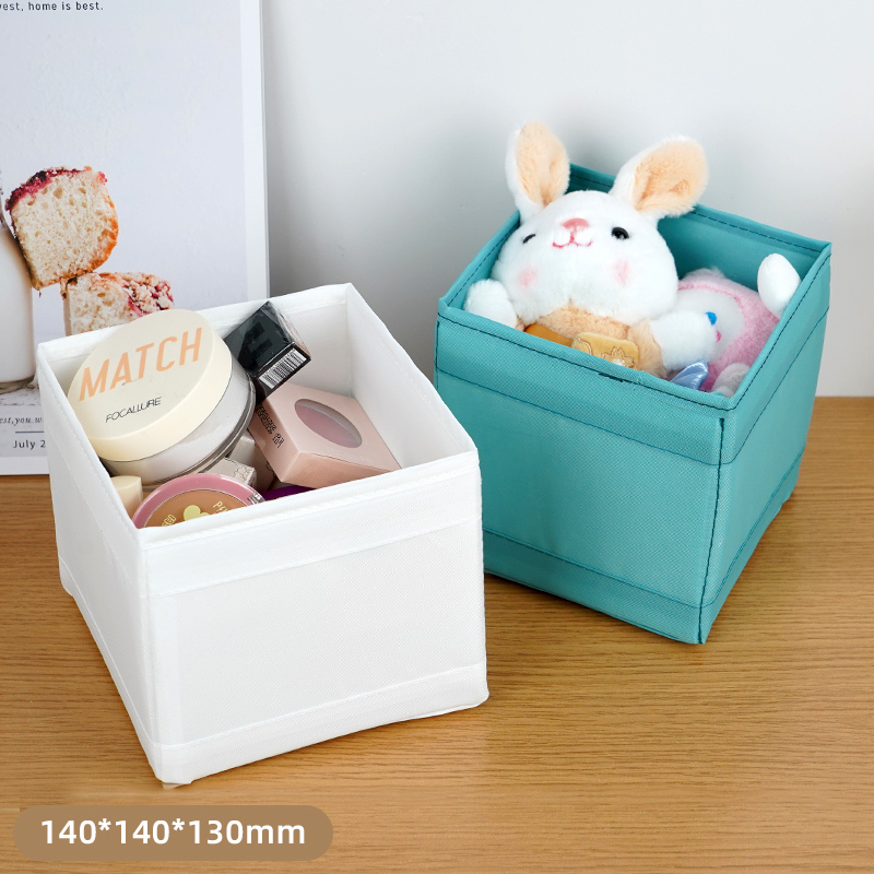 صندوق تخزين قماشي قابل للطي بدون غطاء - صغير