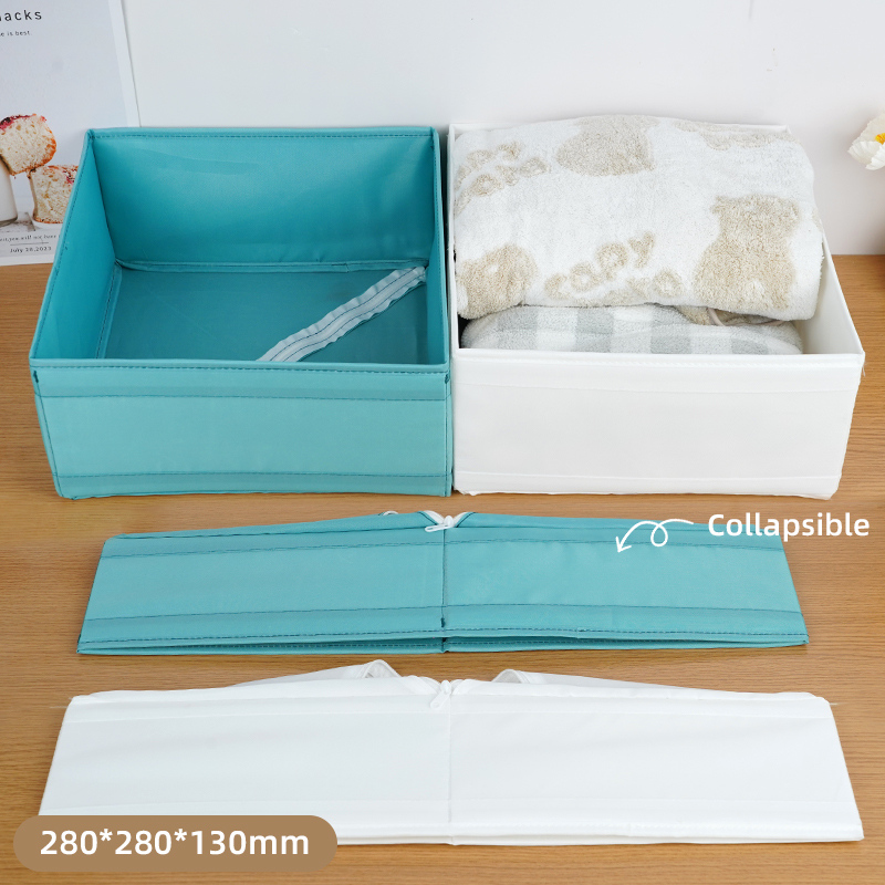 صندوق تخزين قماشي قابل للطي بدون غطاء - كبير