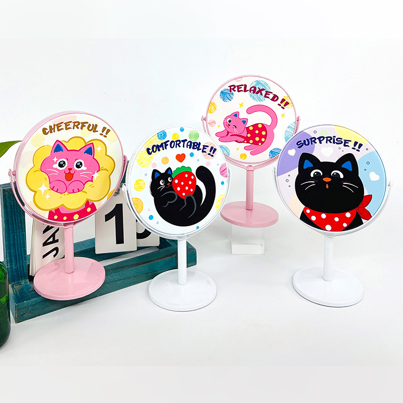 مرآة طاولة متوسطة الحجم من سلسلة القطة اللطيفة