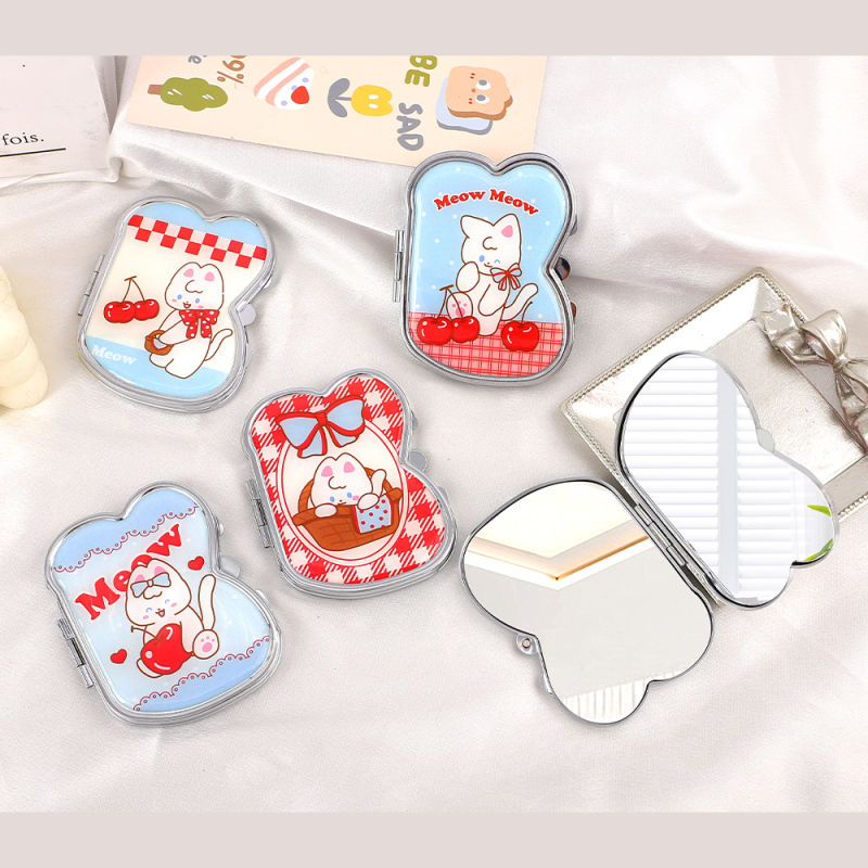 مرآة محمولة بإيبوكسي بسيطة على شكل أرنب لطيف